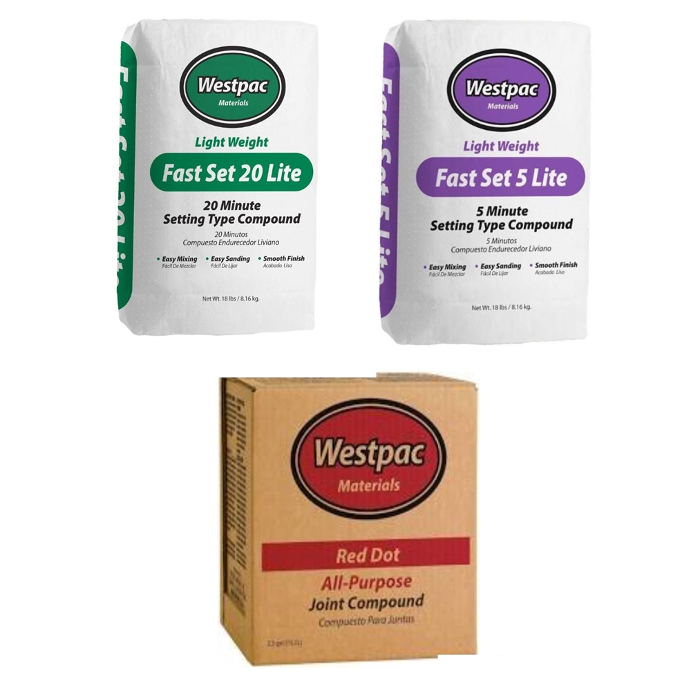 Fast set drywall shop compound