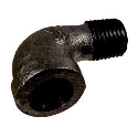 Black 90 Degree Street Elbow Banded