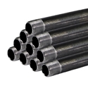 Black Steel Pipe Threaded Both Ends 10 Feet