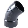 ABS Street Elbow 45 Degree Hub x Spigot
