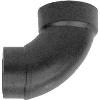 ABS Elbow Street Long Sweep 90 Degree Hub x Spigot