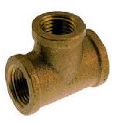 Brass Tee Banded