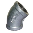 Galvanized 45 Degree Banded Elbow
