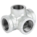Galvanized Tee Side Outlet Banded