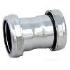 Brass Tubular Chrome Double Slip Coupling