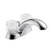 Delta Lavatory Faucet Two Crystal Handles