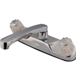 2 Acrylic Handle Deck Mount Kitchen Faucet