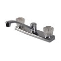 2 Acrylic Handle Deck Mount Kitchen Faucet  Lead Free