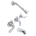 Three (3) Lever Handle Tub and Shower Set-Ceramic Disc