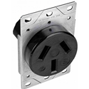 Flush Mount Range Receptacle - 50 Amp 125/250 Volt