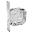 Metal Wiring Boxes & Covers - 4" Octagon Ceiling Box with Flat Bracket