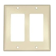 Wall Plate-Two Gang Decora Plate