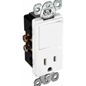 Combination Devices - Decora Quiet Switch & Grounded Receptacle