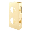 Door Protection - 9" Polished Brass Combo Door Reinforcer