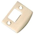 Lockset Installation - Polished Brass Strike Plate