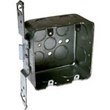 Metal Wiring Boxes & Covers - 2 Gang Switch Box with Flat Bracket
