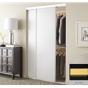 Bi-Pass Vinyl Sliding Closet Doors Steel Frame Sun Gold