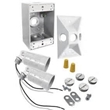 Outdoor Security Lighting - Utility Yard Lights with Photo Cell