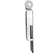 1" Nylon Wheel - 6" Long Bracket