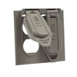 Weatherproof Wiring Boxes & Covers - Two Gang Duplex Receptacle Flip Cover