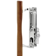 Sliding Door Hardware - Flush Mount Sliding Door Handle Set Keyed, 6-5/8"