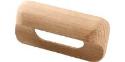 Cabinet Hardware - European Style Wood Flush Cabinet Pull