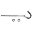 Nails & Fasteners - Zinc Plated Steel Eye Bolts with 2 Hex Nuts