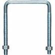 Nails & Fasteners - Zinc Plated Steel Square U-Bolts