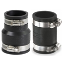 Flexible Rubber Coupling w/ Stainless Steel Bands