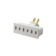 3-Wire Adapters and Power Strips - Angle Plug-In Triple Outlet