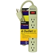 3-Wire Adapters and Power Strips - 6 Outlet Strip