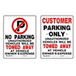 Plastic Parking Signs 15" x 9"