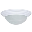 2 Light Ribbed Base Twist-On Flush Fixture
