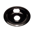 Electric Range Burner Drip Pans - Whirlpool Range Black Porcelain Drip Bowl Pan