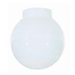 White Milk Glass Globe Round Light Shade glass