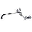 Wallmount Faucet With 10" Tubular Spout