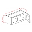 Wall Cabinet - Wall Bridge Cabinet 2 Doors