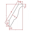shaker espresso decorative crown molding