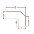 Moldings - Angled Light Rail Molding