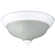 12"  2 Light Flush Mount with Frosted Prismatic Glass