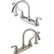 Two Handle Hi-Arc Faucet with Side Spray