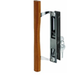 Sliding Door Handle Set With Wood Pull And Key