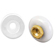 Tub Enclosure Shower Door 3/4" Oval Edge Ball Bearing Roller - 2 Pack