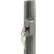 Sliding Glass Patio Door Pull and Keyed Locking Unit - Gray