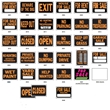 Plastic Hy-Glo Signs