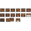 Spanish Bilingual Plastic Hy-Glo Signs