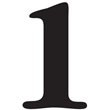 6˝ Black Plastic House Numbers