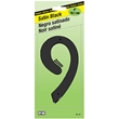4" Satin Black Finish Numbers