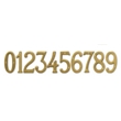 4˝ Brushed Brass Numbers