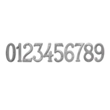 4˝ Satin Nickel Numbers